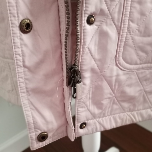 NWT Barbour Coastal Collection Arrow Parka Oyster/Beige/Pink Svrl Sizes - Picture 8 of 12